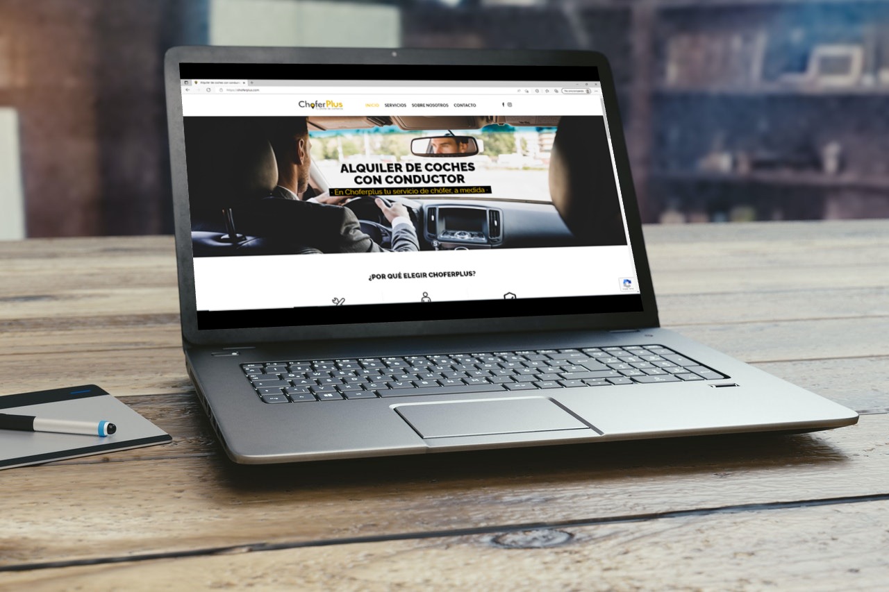 Diseño de página web para empresa de alquiler de coches con conductor