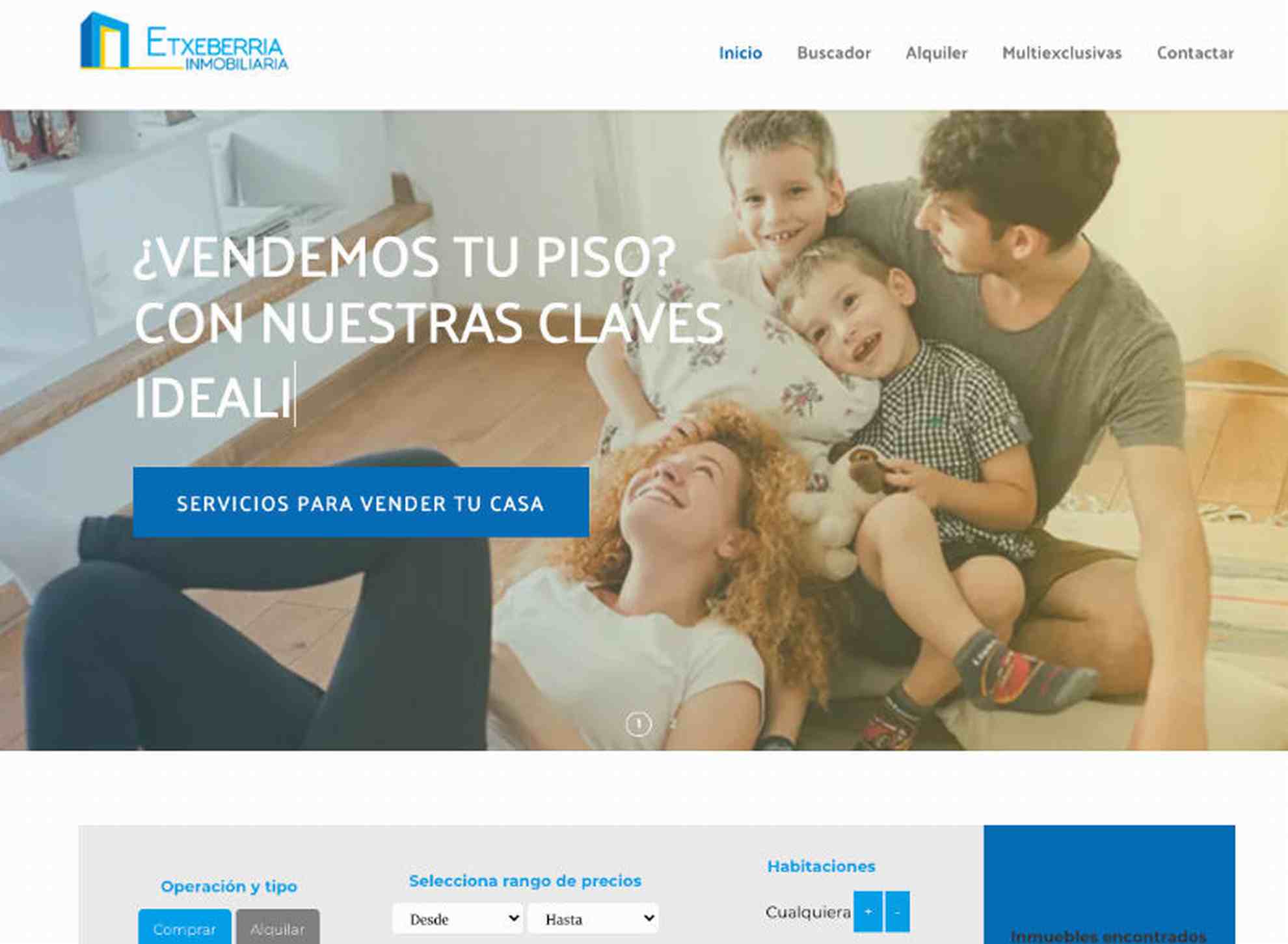 Diseño de página web para inmobiliaria en Donostia-San Sebastián